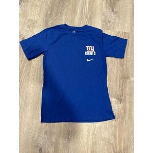 Men's L Nike NY Giants NFL Football T-Shirt Blue Official Team Apparel‎ Fan Gear